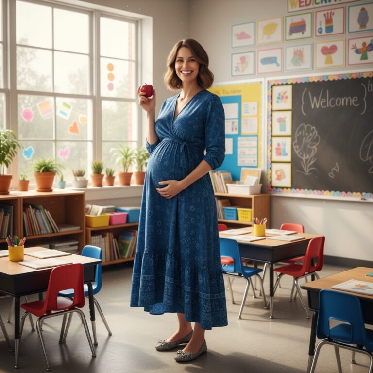 10 Maternity Outfits for Teachers That Are Cute, Comfy, and Classroom-Proof