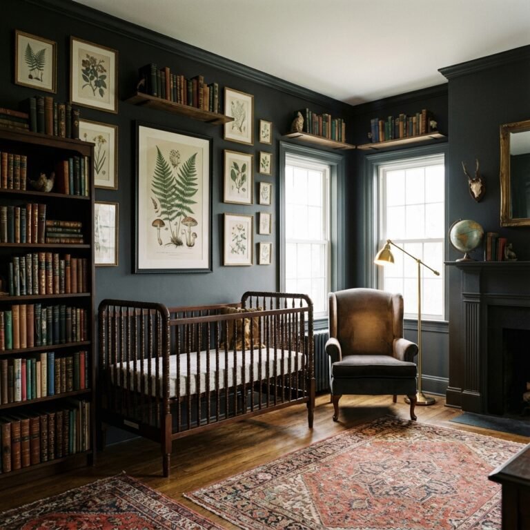 11 Dark Academia Nurseries That Prove 'Moody' Is The New 'Cute'