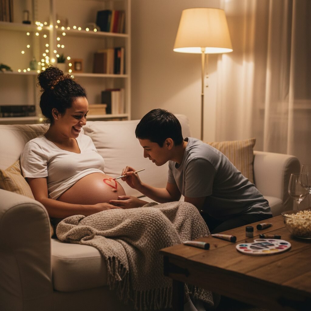 15 Adorable DIY Belly Painting Ideas for a Fun Date Night In