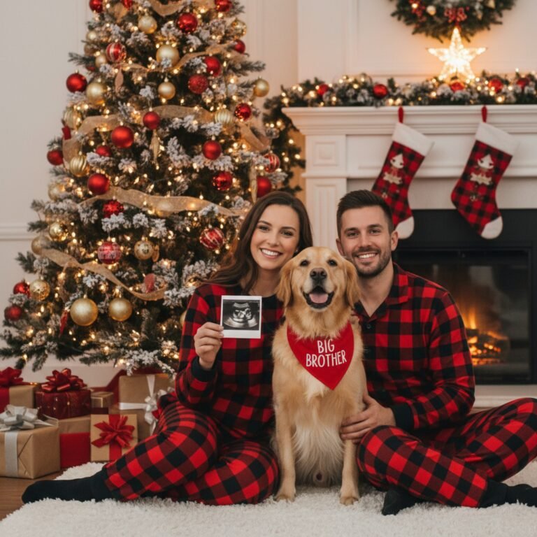 15 Paw-fect Christmas Pregnancy Announcements Including Your Dog