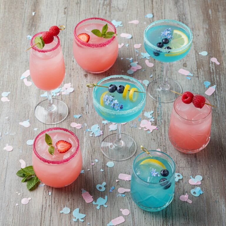 7 Pink and Blue Mocktails That Will Make Your Gender Reveal Unforgettable