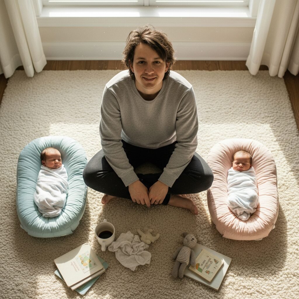 A Realistic Routine For Handling Newborn Twins Solo Without Crying