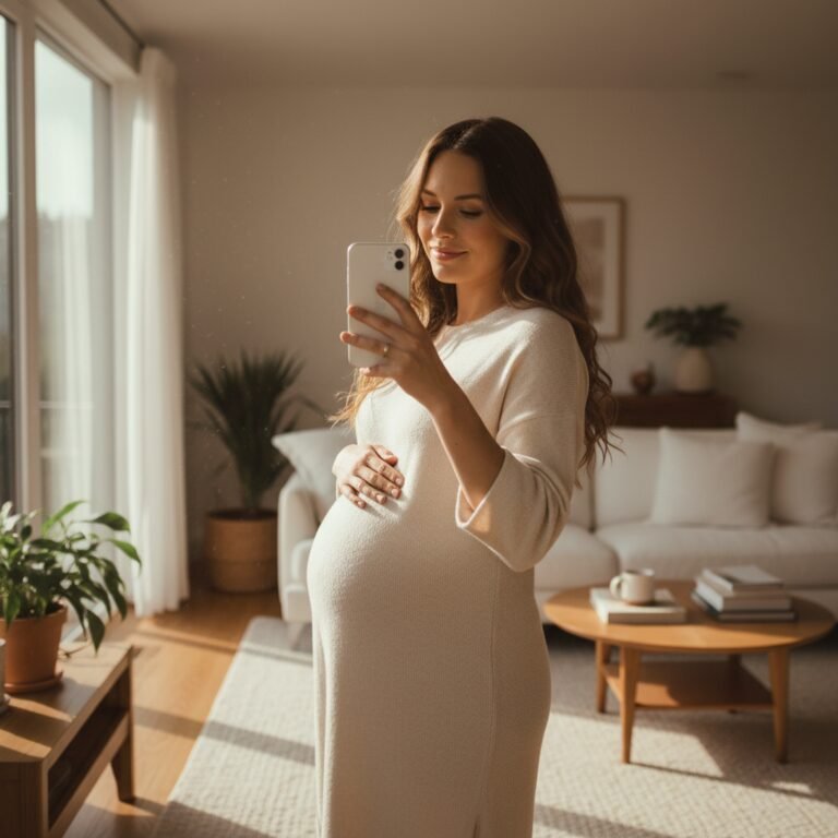 How to Take Pro-Level Maternity Photos at Home Using Just Your iPhone