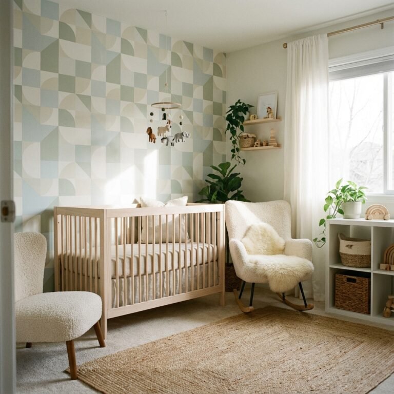 Peel and Stick: 15 Gender Neutral Nursery Wallpaper Patterns That Aren't Boring