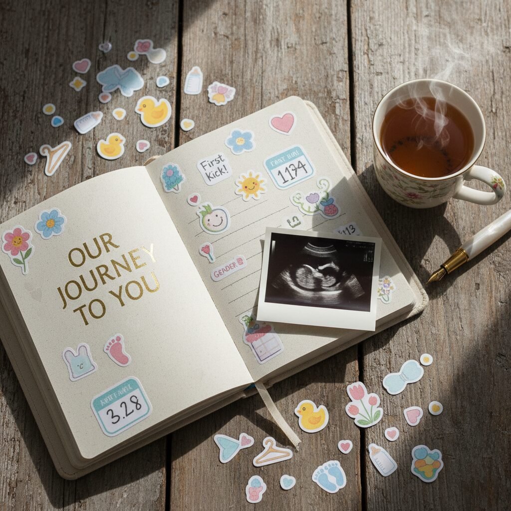 Planner Addict: The Cutest Pregnancy Journal Stickers to Track Your Journey