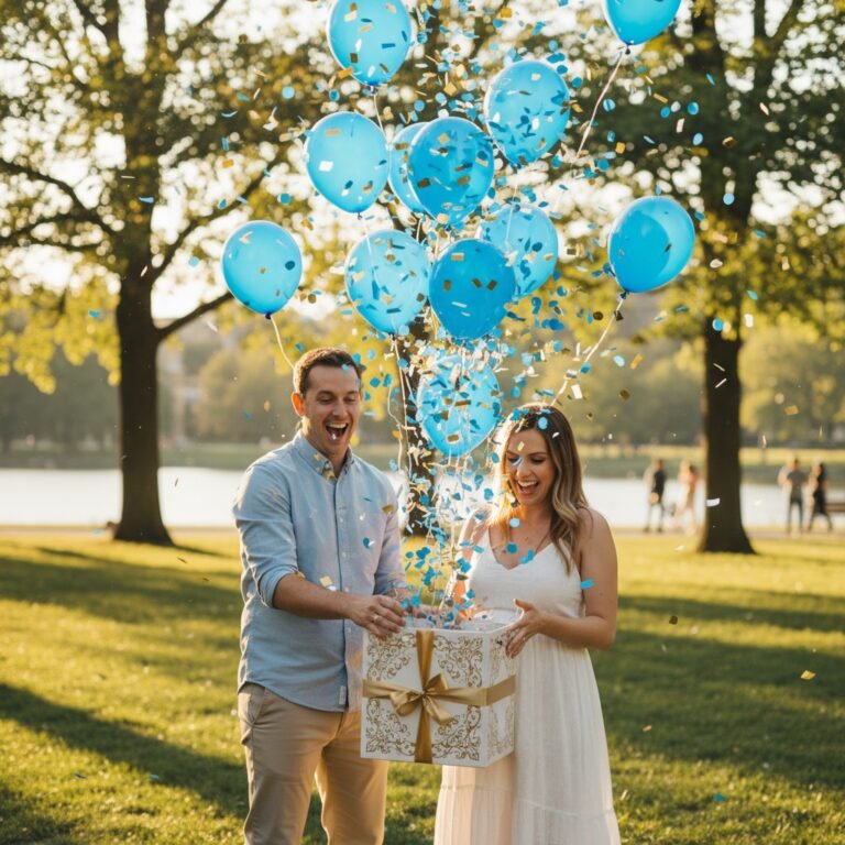 The Balloon Box Fail-Proof Guide for the Perfect Gender Reveal Photo