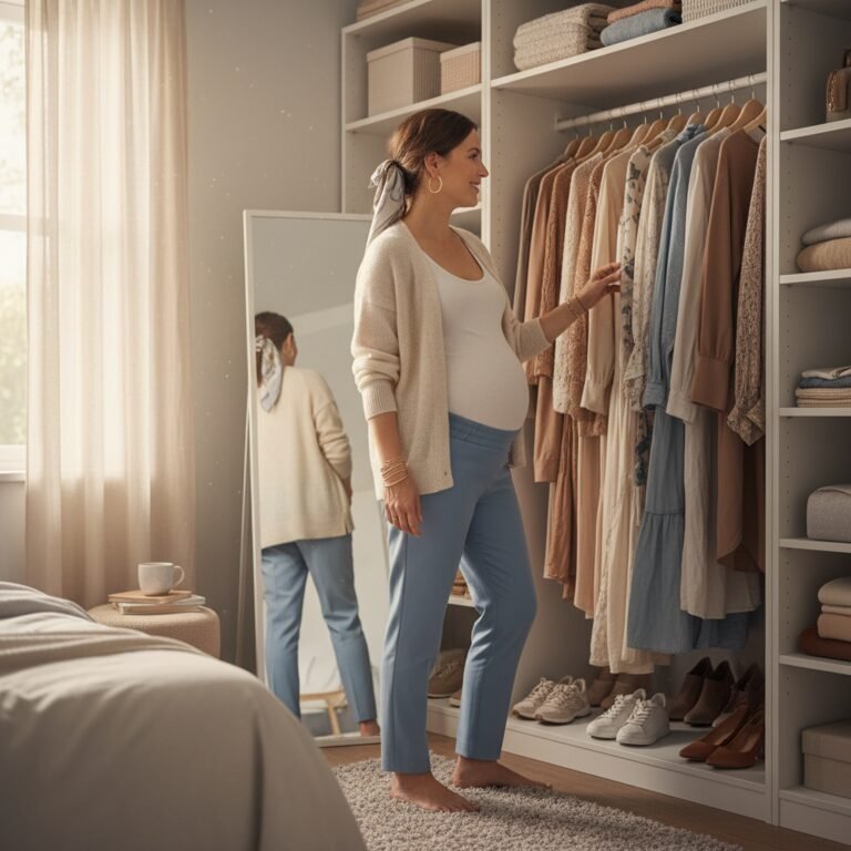 The Genius Fashion Hacks I Used To Hide My Baby Bump For 14 Weeks