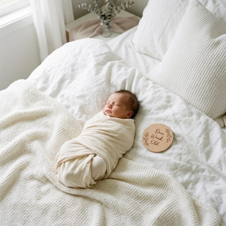 10 Cozy Neutral Newborn Flat Lay Photo Ideas You Can Do on Your Bed