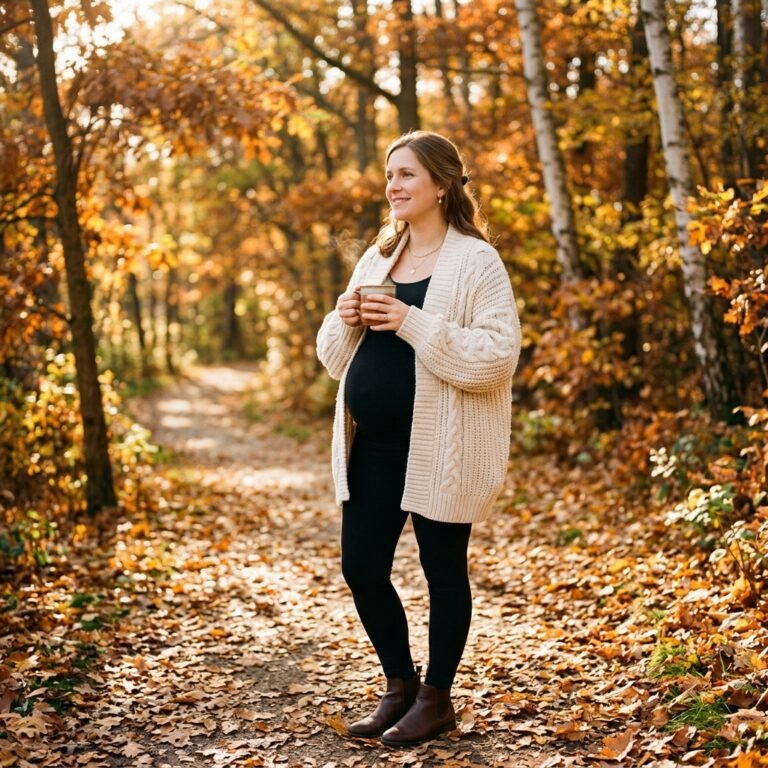 10 Cozy Ways to Style Oversized Cardigans with Maternity Leggings This Fall