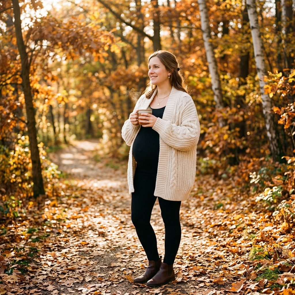 10 Cozy Ways to Style Oversized Cardigans with Maternity Leggings This Fall