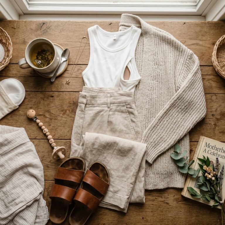 10 Postpartum Linen Pants Outfits That Look Chic and Keep You Comfortable