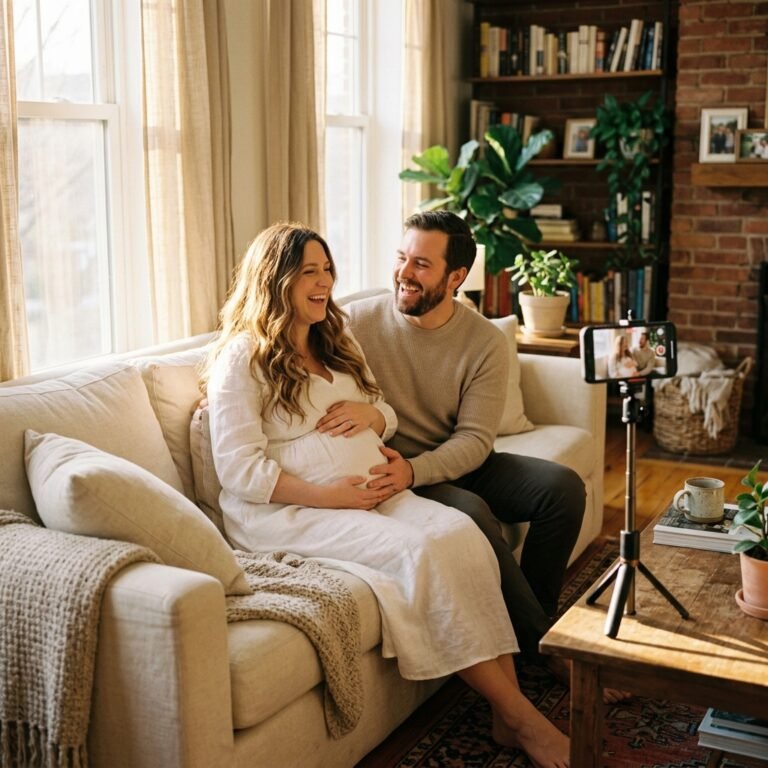 10 Self-Timer Maternity Photoshoot Poses to Take With Your Partner