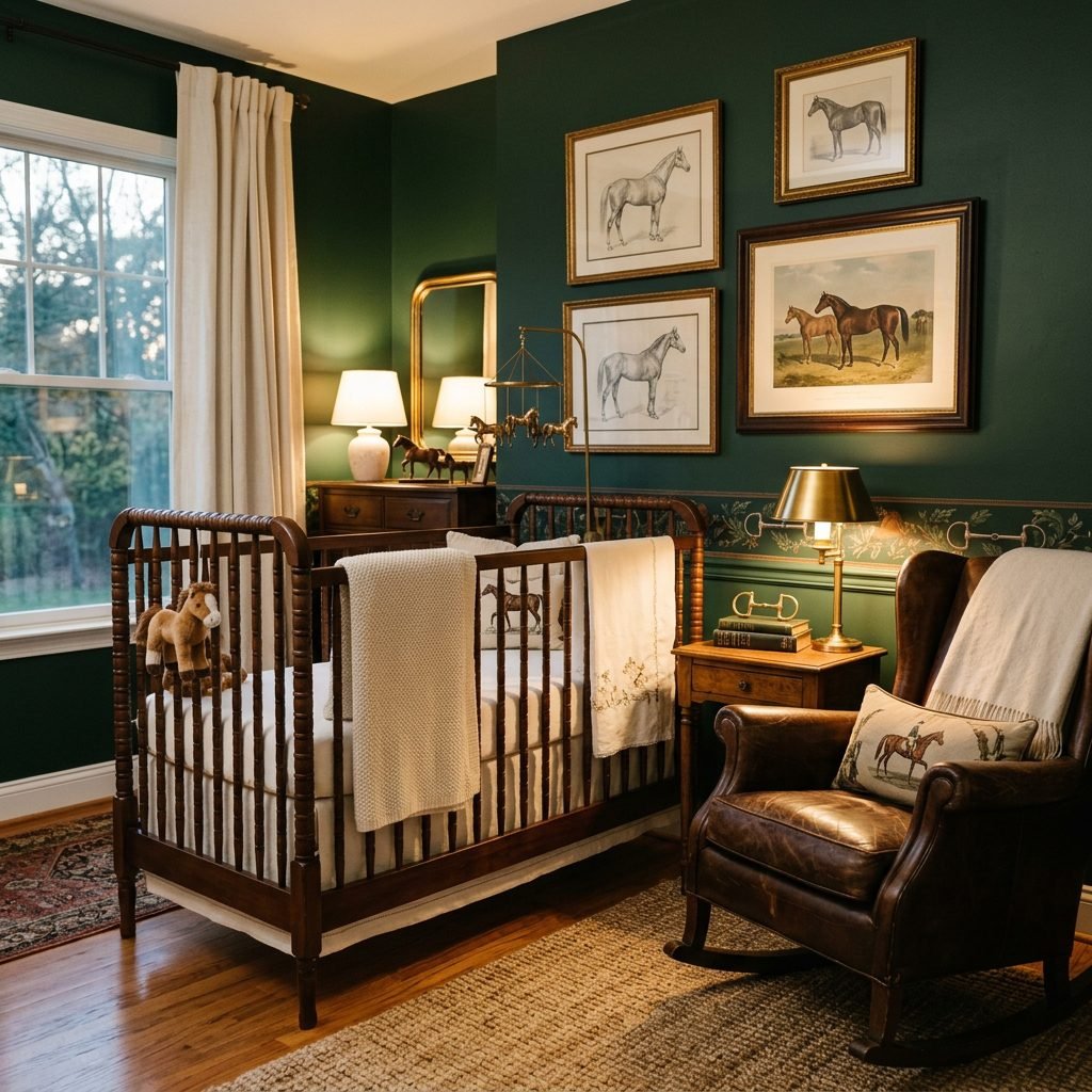 12 Classic Vintage Equestrian Nursery Theme Ideas for a Timeless Baby Room
