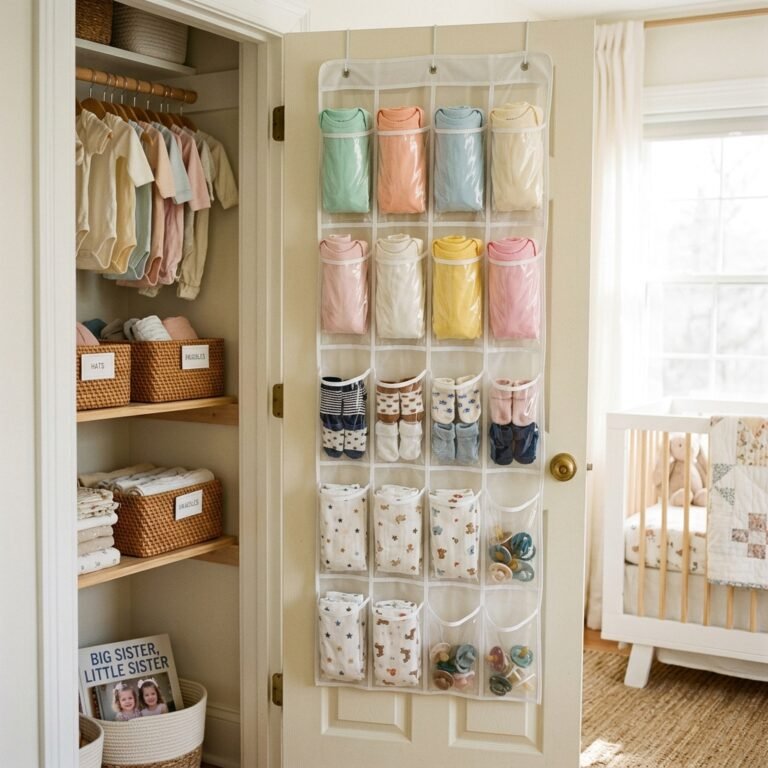 12 Clever Ways to Use a Hanging Shoe Organizer in Your Baby's Closet
