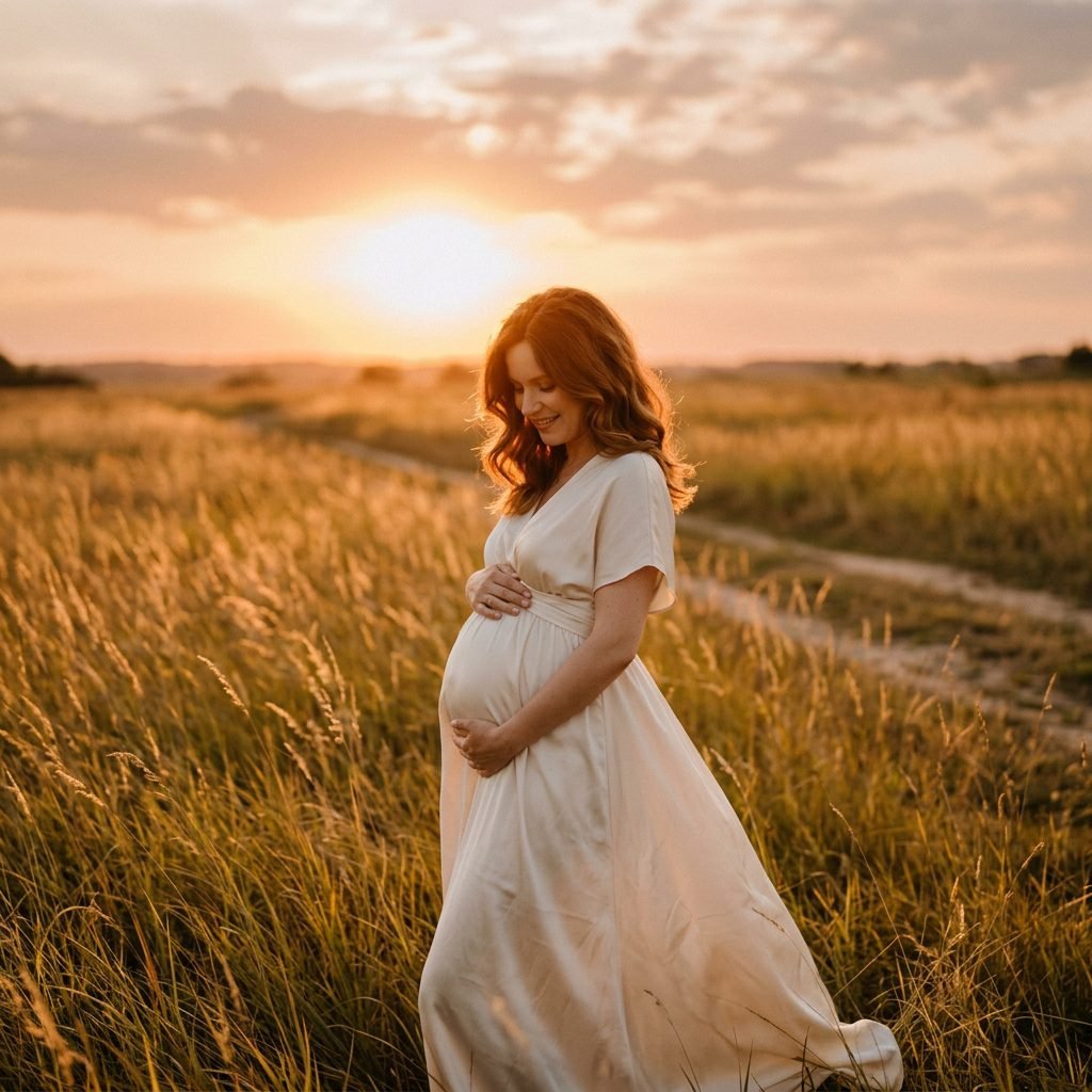 12 Gorgeous Golden Hour Maternity Photoshoot Poses for Outdoors