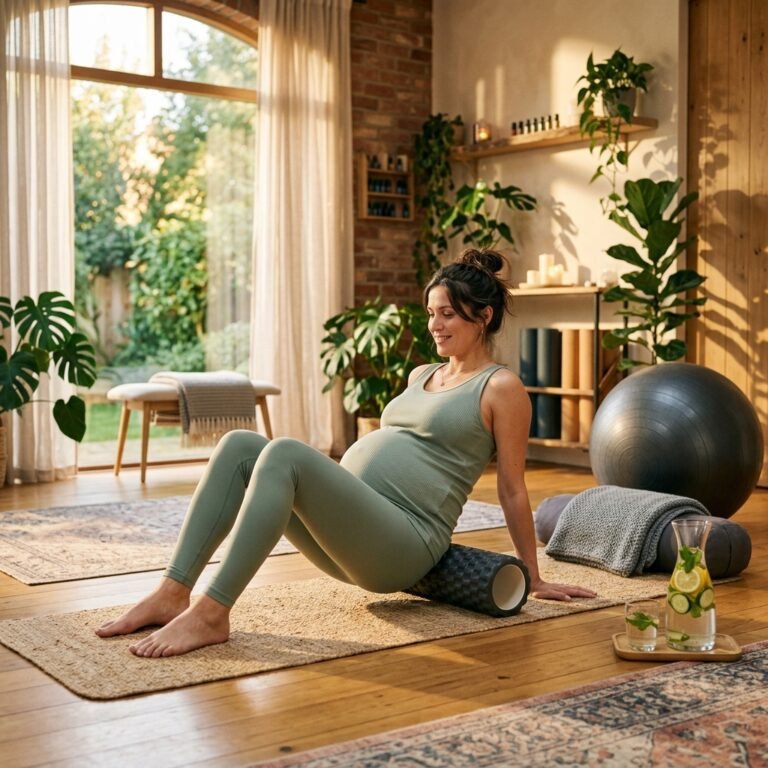 5 Foam Roller Exercises to Gently Open Your Pelvis for an Easier Labor