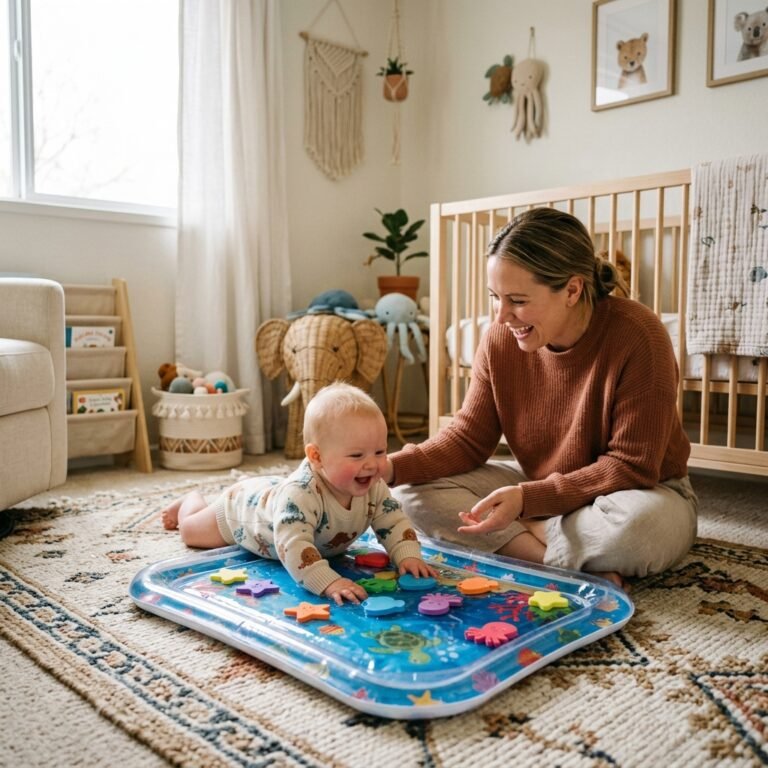 5 Safe and Fun Water Mat Tummy Time Play Ideas Your Baby Will Love