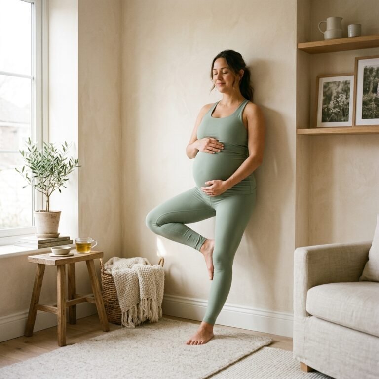 5 Wall-Supported Hip Opening Stretches to Prep for a Faster Labor