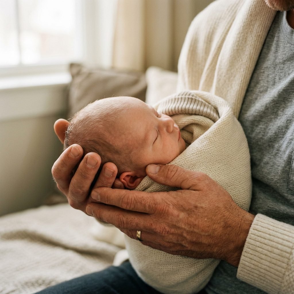 7 Sweet Close Up Newborn Photography Poses with Dad to Recreate at Home