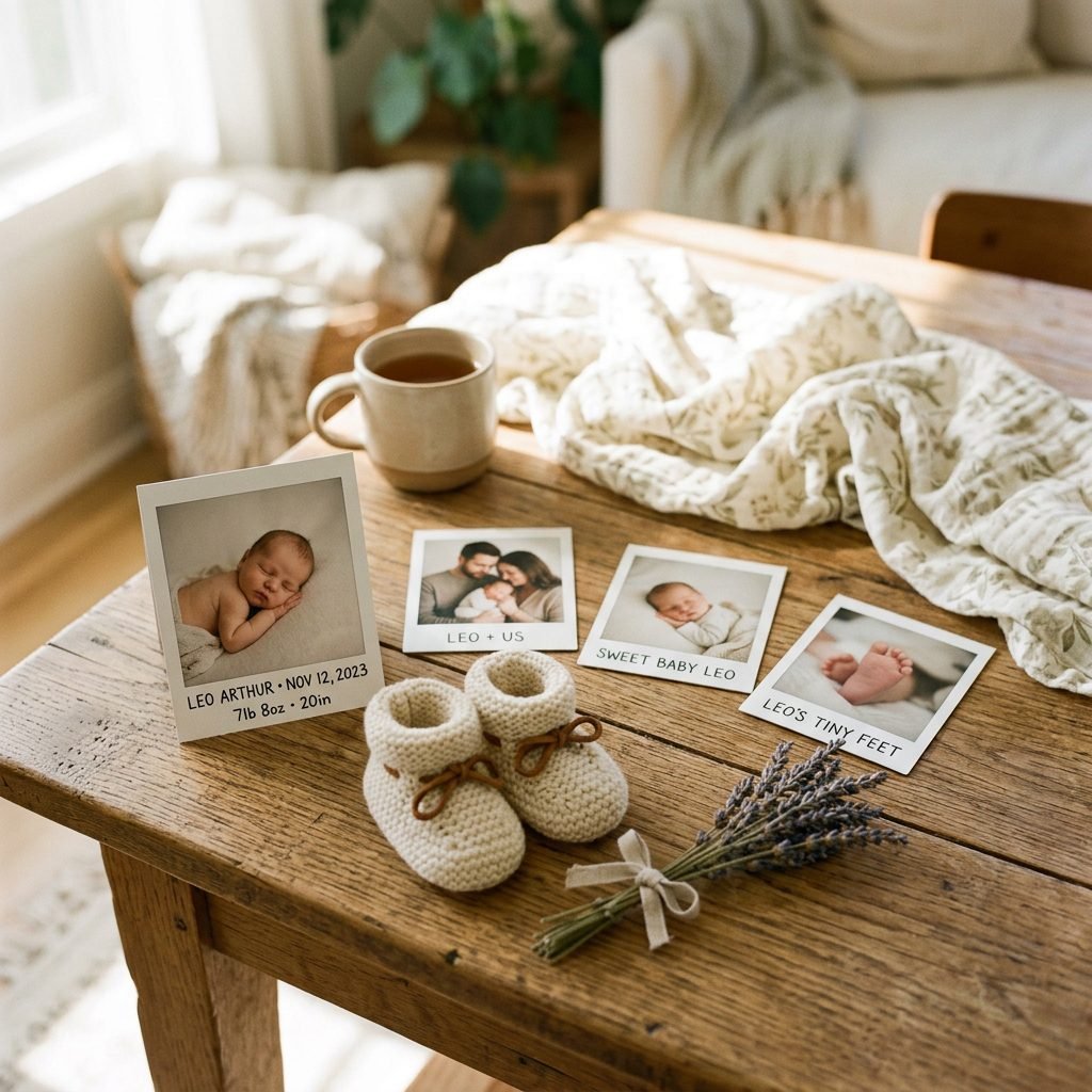 8 Adorable Polaroid-Style Birth Announcement Ideas to Share Your Joy