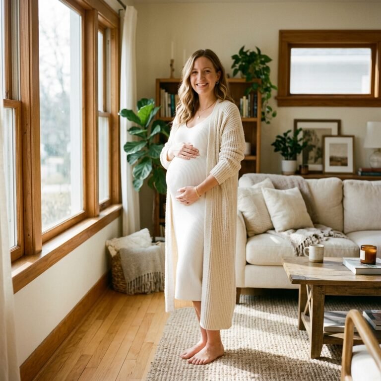 9 Effortless Ways to Style a Long Duster Cardigan Over Your Baby Bump