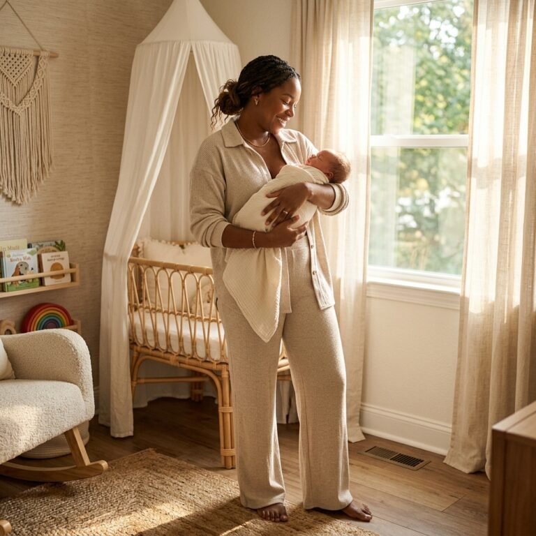 Chic Athleisure: Postpartum Outfits That Look Put-Together and Hide C-Section Pain