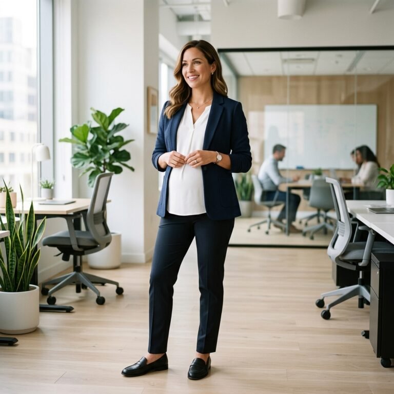 Chic Maternity Workwear Ideas: How to Style Stretch Ponte Knit Blazers