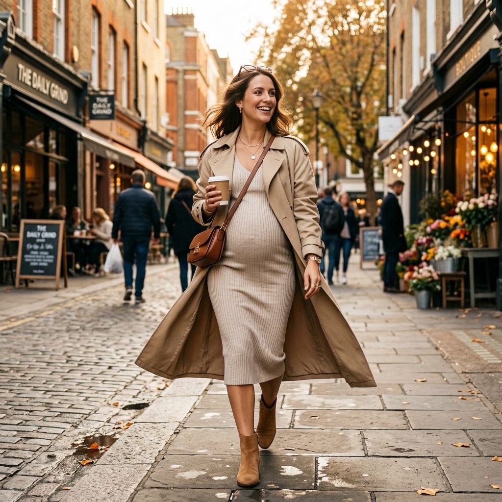 Chic Ways to Style an Oversized Trench Coat for Maternity Outfits