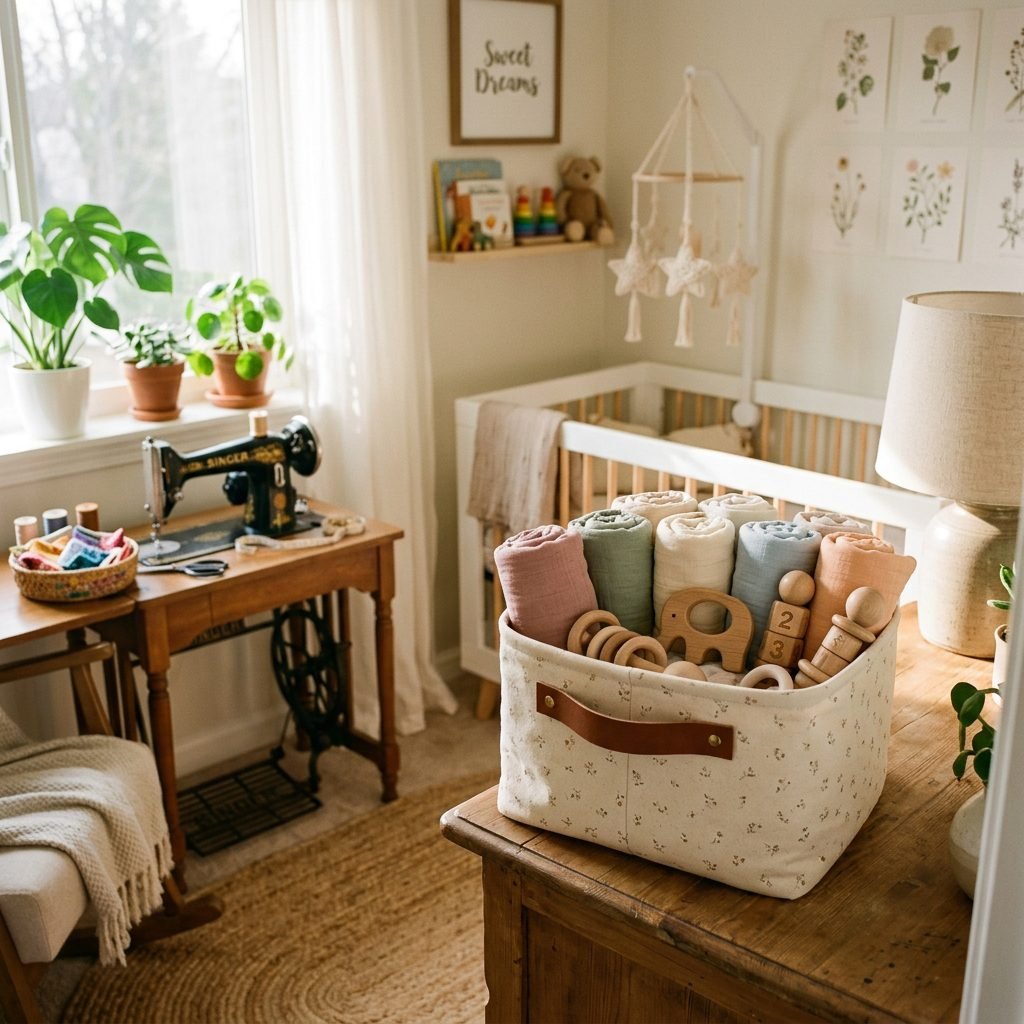 DIY Fabric Storage Baskets: An Easy Beginner Sewing Project for Nursery Organization