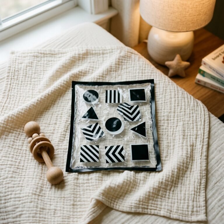 DIY High Contrast Sensory Bag: An Easy, Mess-Free Toy for Newborns