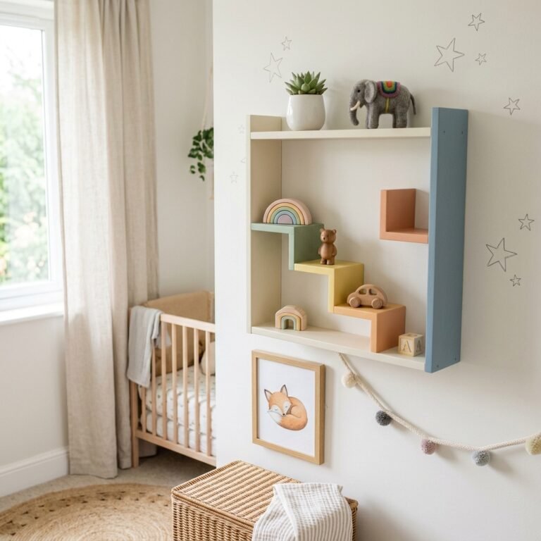 DIY IKEA Lustigt Shelf Hack: How to Paint and Style It for a Playful Nursery Wall