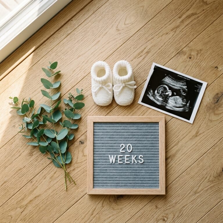 Documenting the Bump: Creative Weekly Flat Lay Maternity Photo Ideas