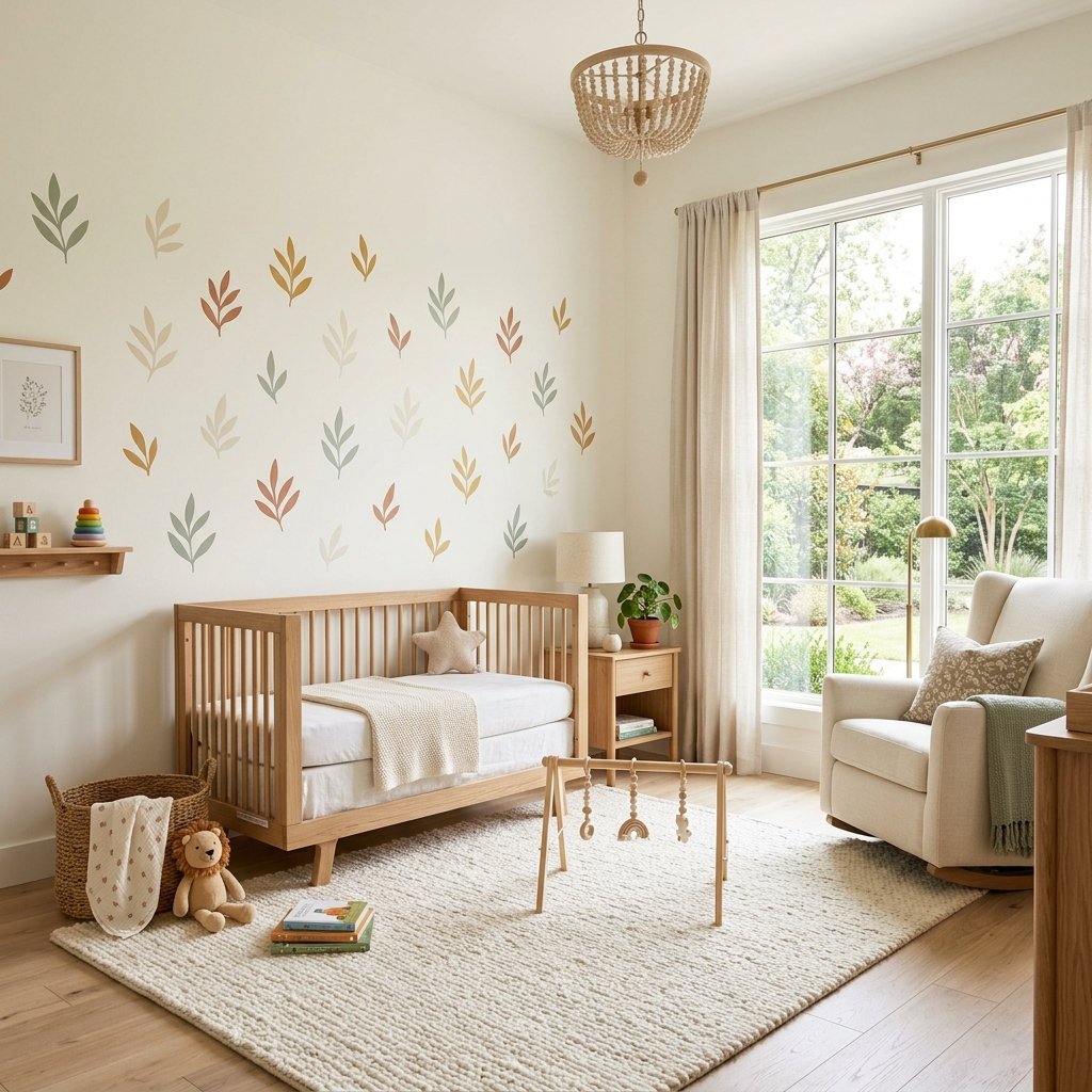 Fresh & Modern: Abstract Botanical Nursery Decor Ideas for a Calm Space