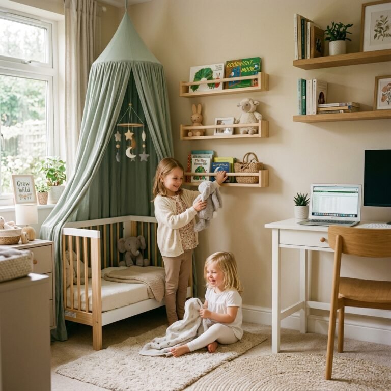 From Desk to Nursery: How to Transform an Office Corner Into a Baby Nook
