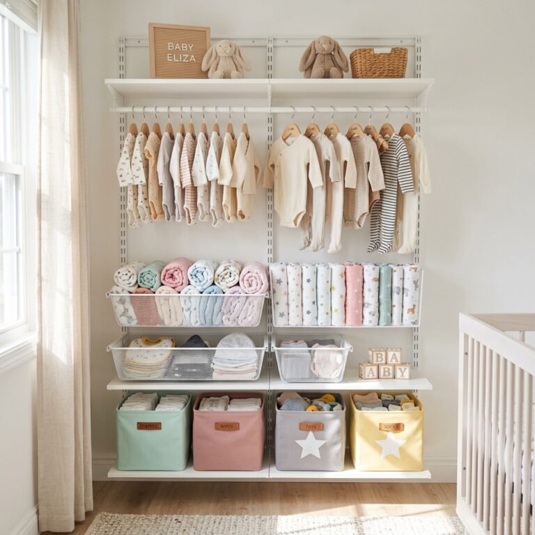 How to Build a Custom Nursery Closet System on a Budget Using IKEA Boaxel