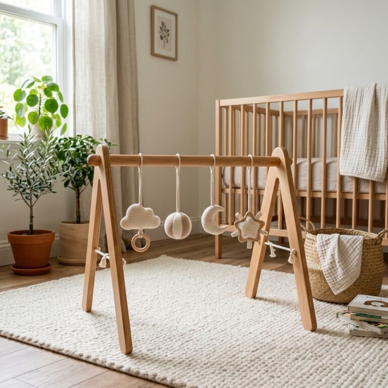 How to Build a Modern DIY Wooden Baby Play Gym for Under $20