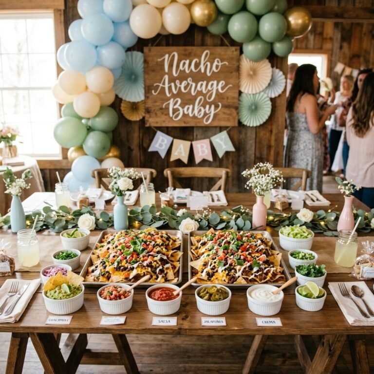 How to Build an Epic Sheet Pan Nacho Bar for a Cheap Baby Shower Menu