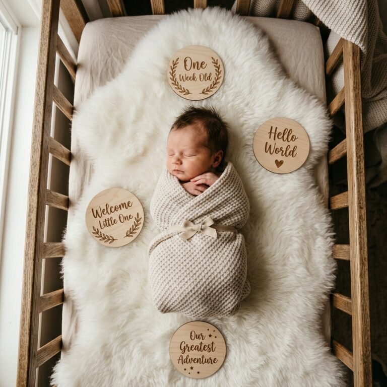 How to Capture Cozy Sheepskin Rug Newborn Flat Lays on Your Phone