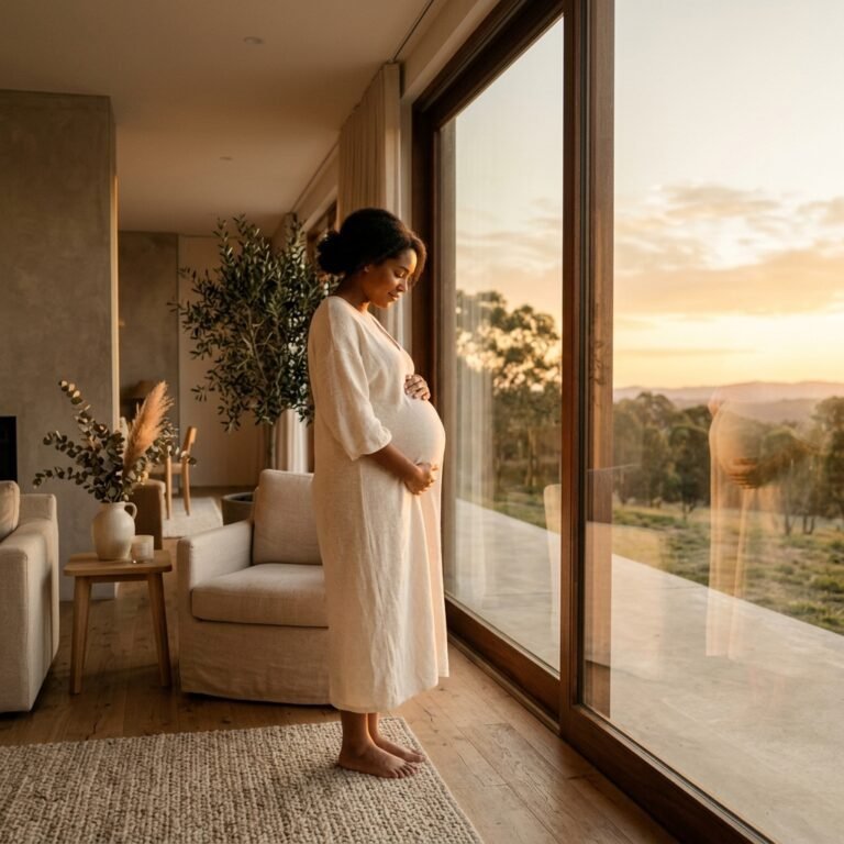 How to Capture Magical Golden Hour Window Light Maternity Photos with Your iPhone