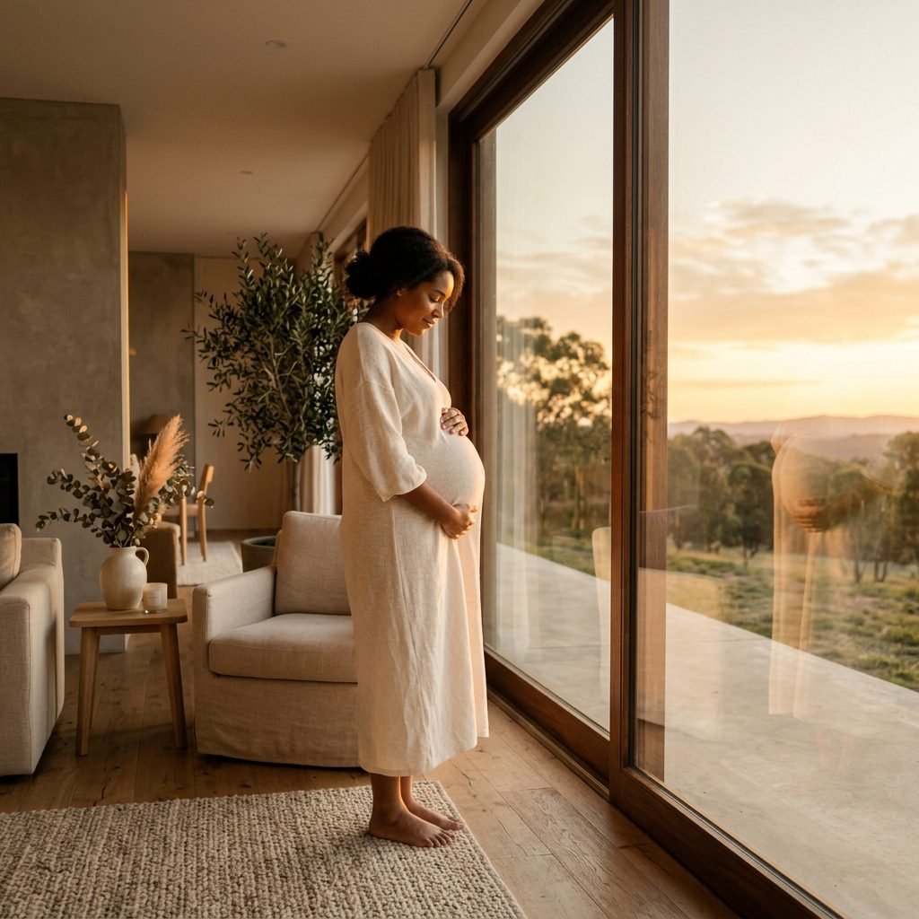 How to Capture Magical Golden Hour Window Light Maternity Photos with Your iPhone