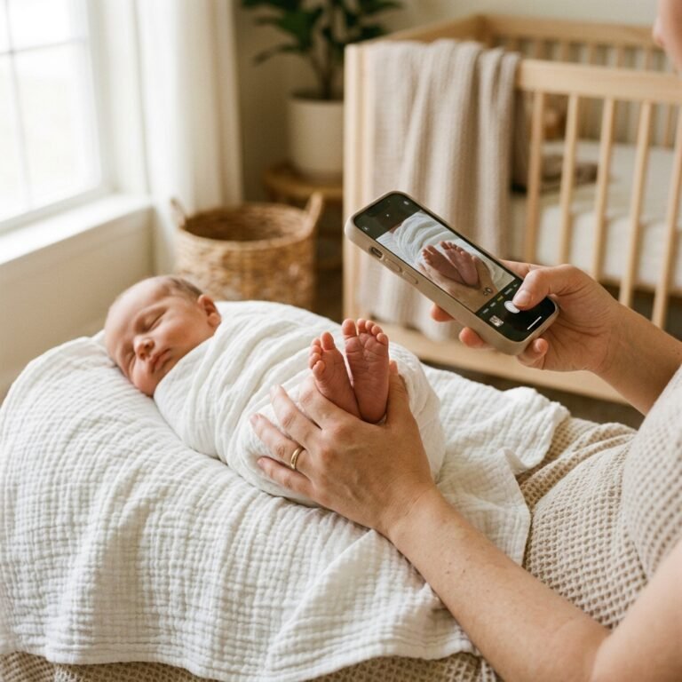 How to Cleanly Photograph Newborn Eyelashes and Toes Using an iPhone
