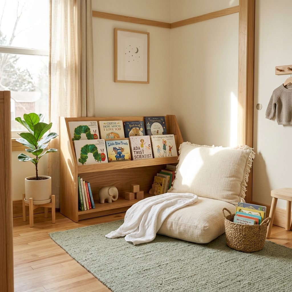 How to Create a Cozy Montessori Nursery Reading Corner Your Toddler Will Love
