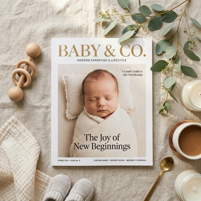 How to Create a Trendy Magazine Cover Birth Announcement for Your New Baby