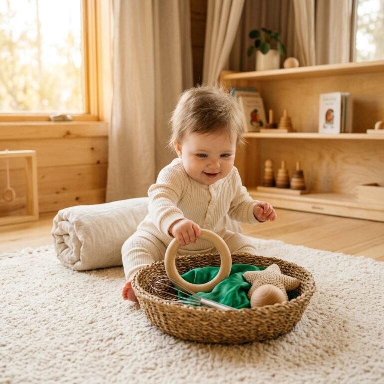 How to Create Montessori Sensory Baskets for Your 6-Month-Old Baby
