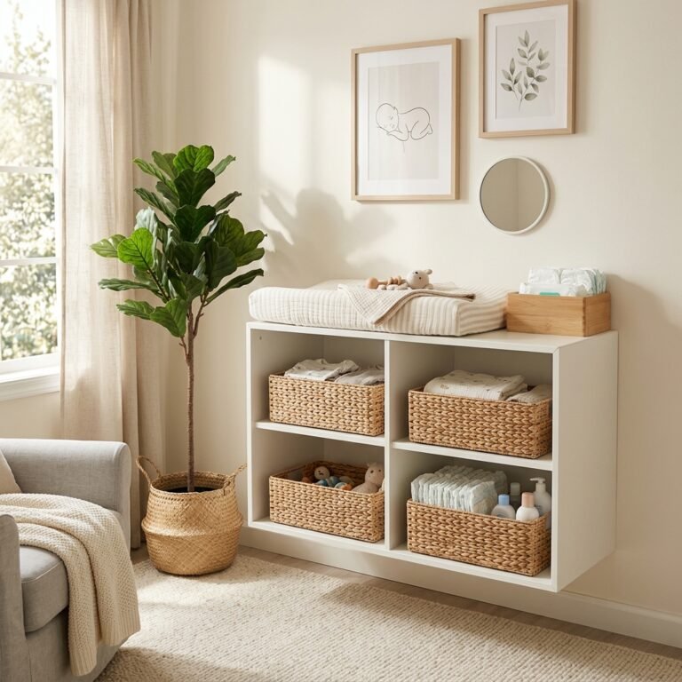 How to Hack the IKEA EKET Cabinet into a Space-Saving Floating Changing Station