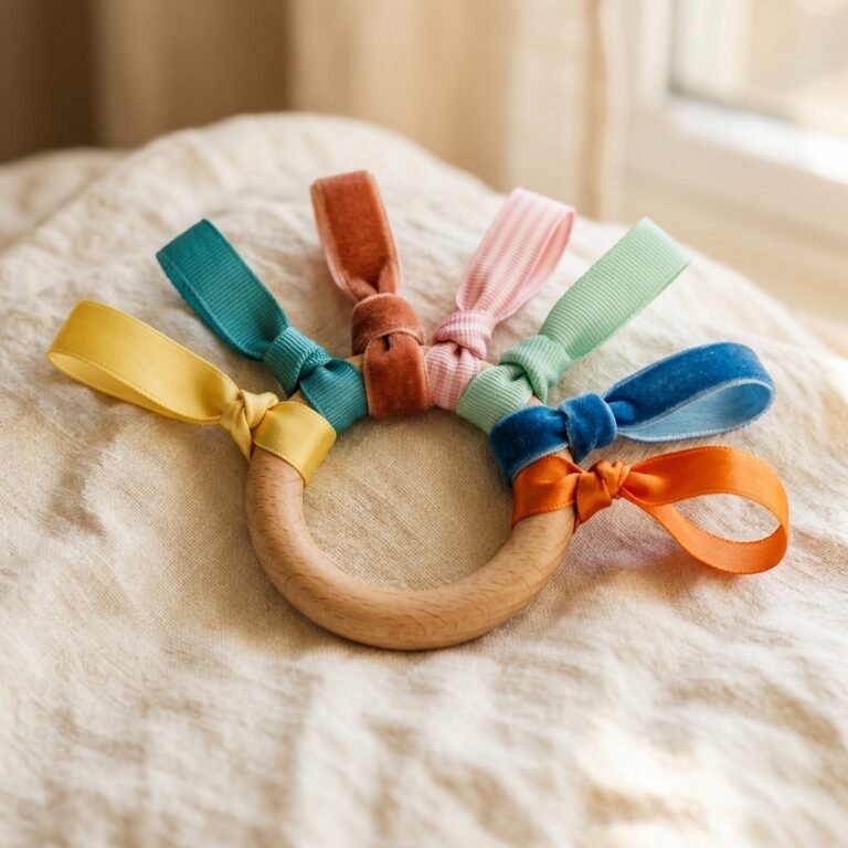 How to Make a DIY Ribbon Sensory Ring Using Leftover Craft Supplies