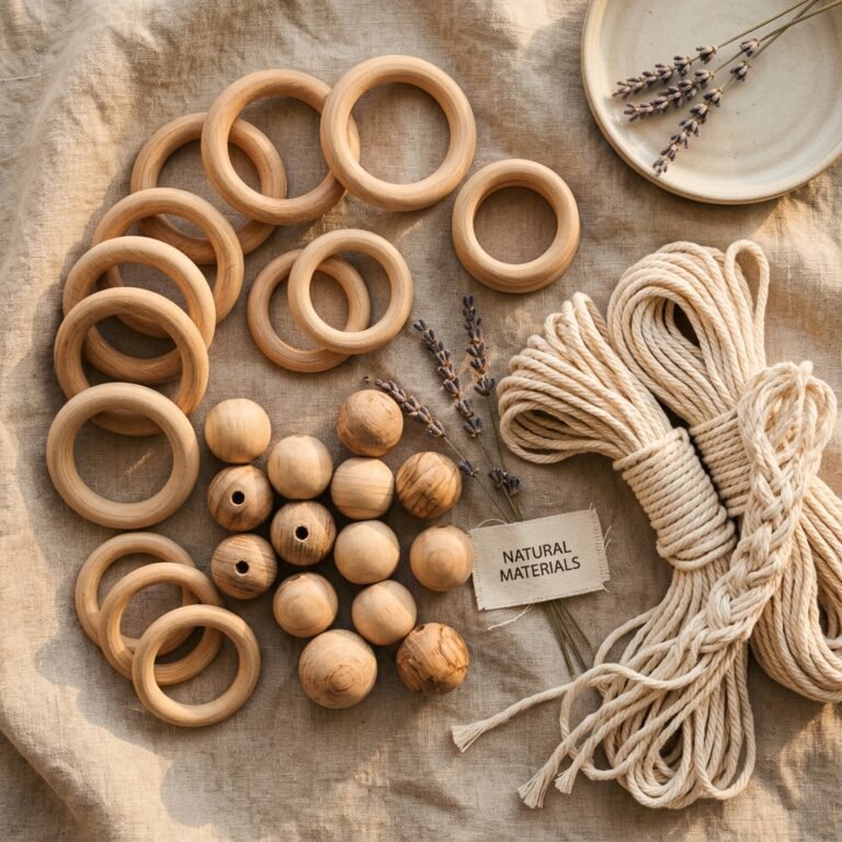 How to Make a DIY Wooden Bead Teething Rattle for Newborns