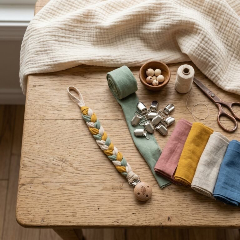 How to Make Braided Fabric Pacifier Clips (A Safe and Easy DIY)