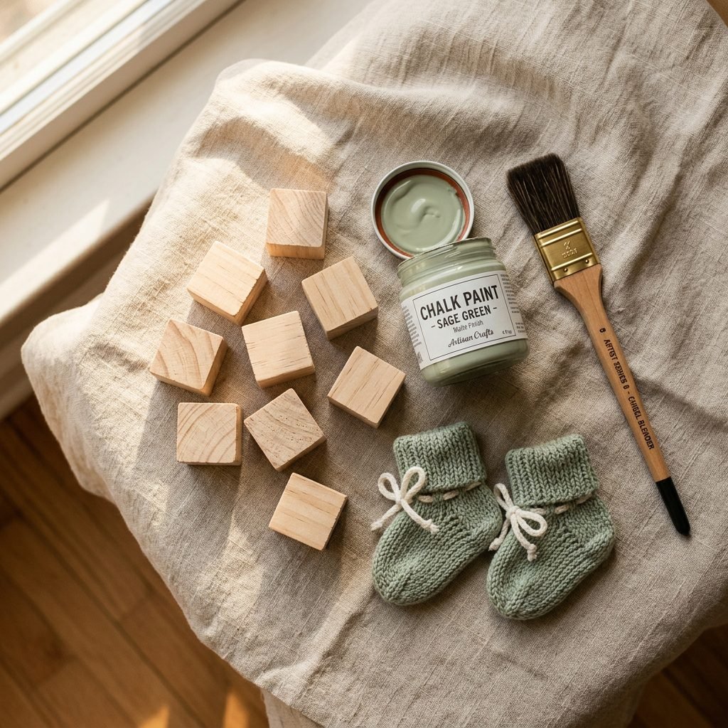 How to Make DIY Wooden Milestone Blocks for Your Baby's Monthly Photos