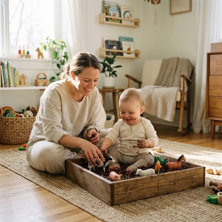 How to Make Safe DIY Edible Sensory Mud for Baby Playtime